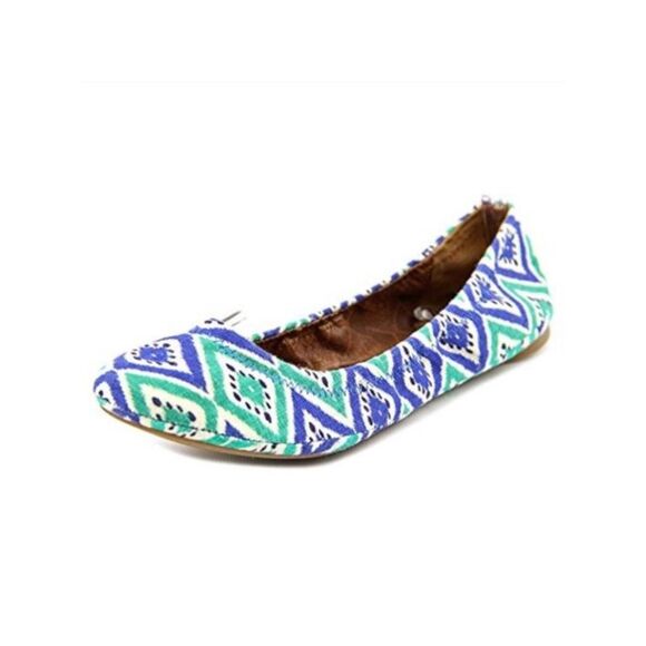 LUCKY BRAND Womens Blue Flexible Sole Emmie Round Toe Slip On Ballet Flats 11 M - Picture 1 of 2